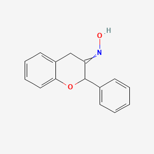 molecular formula C15H13NO2 B14558543 N-(2-phenyl-4H-chromen-3-ylidene)hydroxylamine CAS No. 62232-16-0