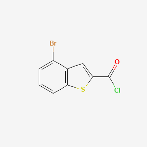 molecular formula C9H4BrClOS B1455859 4-Bromo-1-benzothiophene-2-carbonyl chloride CAS No. 93104-01-9