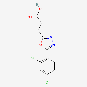 3-[5-(2,4-Dichlorophenyl)-1,3,4-oxadiazol-2-yl]propanoic acid
