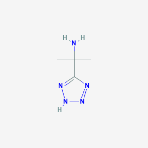 molecular formula C4H9N5 B1455862 2-(1H-1,2,3,4-tetrazol-5-yl)propan-2-amine CAS No. 1211587-69-7