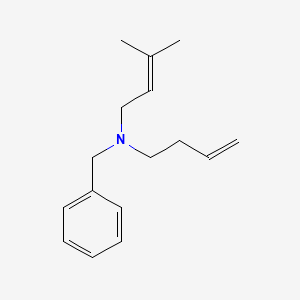 molecular formula C16H23N B14558662 N-Benzyl-N-(but-3-en-1-yl)-3-methylbut-2-en-1-amine CAS No. 61907-98-0