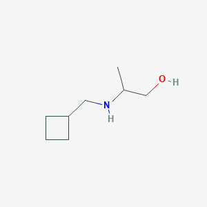 molecular formula C8H17NO B1455867 2-[(Cyclobutylmethyl)amino]propan-1-ol CAS No. 1497206-10-6