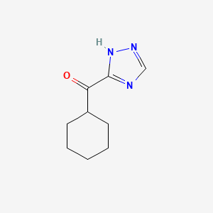 molecular formula C9H13N3O B1455879 3-环己烷甲酰基-4H-1,2,4-三唑 CAS No. 1486831-40-6
