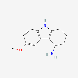 molecular formula C13H16N2O B1455881 6-methoxy-2,3,4,9-tetrahydro-1H-carbazol-4-amine CAS No. 1427380-33-3