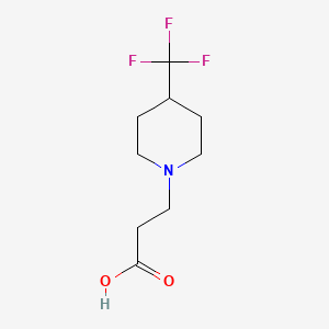 B1455882 3-(4-(Trifluoromethyl)piperidin-1-yl)propanoic acid CAS No. 1489489-26-0