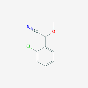 molecular formula C9H8ClNO B1455883 2-(2-氯苯基)-2-甲氧基乙腈 CAS No. 1394671-01-2