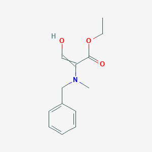 molecular formula C13H17NO3 B14558883 Ethyl 2-[benzyl(methyl)amino]-3-hydroxyprop-2-enoate CAS No. 62004-75-5