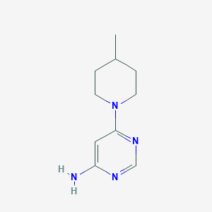 molecular formula C10H16N4 B1455894 6-(4-甲基哌啶-1-基)嘧啶-4-胺 CAS No. 1314355-53-7