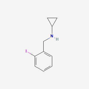 molecular formula C10H12IN B1455897 Cyclopropyl-(2-iodo-benzyl)-amine CAS No. 1353973-73-5