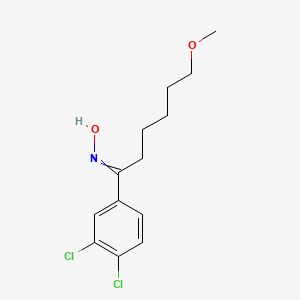 molecular formula C13H17Cl2NO2 B14558973 N-[1-(3,4-Dichlorophenyl)-6-methoxyhexylidene]hydroxylamine CAS No. 61719-15-1