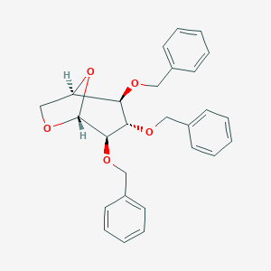 molecular formula C27H28O5 B014559 1,6-Anhydro-2,3,4-tri-O-benzyl-beta-D-glucopyranose CAS No. 10548-46-6