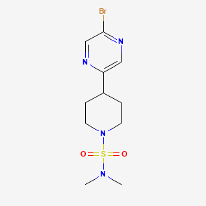 molecular formula C11H17BrN4O2S B1455905 4-(5-bromopyrazin-2-yl)-N,N-dimethylpiperidine-1-sulfonamide CAS No. 1316219-30-3