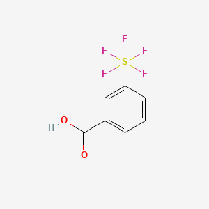 molecular formula C8H7F5O2S B1455907 2-甲基-5-(五氟硫)苯甲酸 CAS No. 623943-54-4