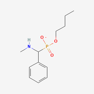 molecular formula C12H19NO3P- B14559085 Butyl [(methylamino)(phenyl)methyl]phosphonate CAS No. 61921-01-5