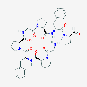 molecular formula C42H52N8O8 B145591 Cyclo(phe-pro-gly-pro)2 CAS No. 136314-94-8