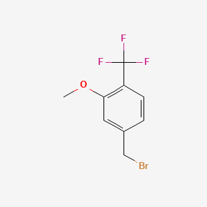 molecular formula C9H8BrF3O B1455910 3-Methoxy-4-(trifluoromethyl)benzyl bromide CAS No. 853367-87-0