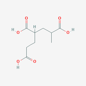molecular formula C9H14O6 B14559121 Hexane-1,3,5-tricarboxylic acid CAS No. 61794-14-7