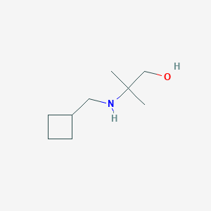 molecular formula C9H19NO B1455913 2-[(Cyclobutylmethyl)amino]-2-methylpropan-1-ol CAS No. 1467508-64-0