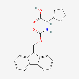molecular formula C22H23NO4 B1455914 Fmoc-Cpg-OH CAS No. 1276562-78-7