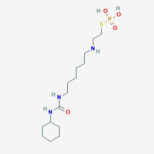molecular formula C15H32N3O4PS B14559142 S-[2-({6-[(Cyclohexylcarbamoyl)amino]hexyl}amino)ethyl] dihydrogen phosphorothioate CAS No. 62220-06-8