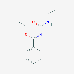 molecular formula C12H16N2O2 B14559177 Ethyl N-(ethylcarbamoyl)benzenecarboximidate CAS No. 62220-84-2