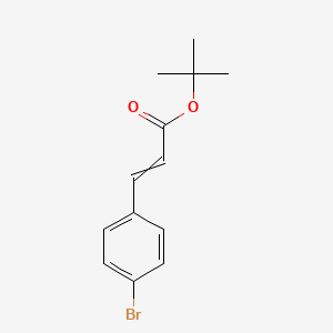 molecular formula C13H15BrO2 B1455918 反式-3-(4-溴苯基)丙烯酸叔丁酯 CAS No. 350490-15-2