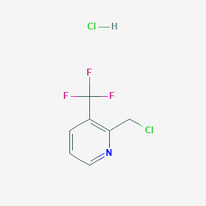 molecular formula C7H6Cl2F3N B1455919 2-(Chloromethyl)-3-(trifluoromethyl)pyridine hydrochloride CAS No. 864264-98-2