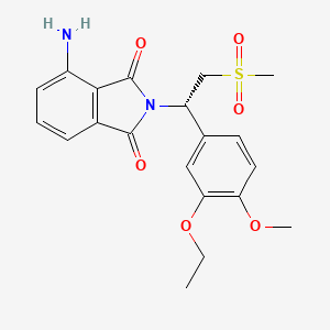 molecular formula C20H22N2O6S B1455920 去乙酰阿普雷米拉斯特 CAS No. 635705-72-5