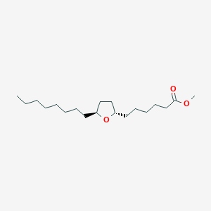 molecular formula C19H36O3 B14559230 Methyl 6-[(2S,5S)-5-octyloxolan-2-yl]hexanoate CAS No. 62136-66-7