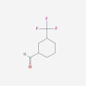 molecular formula C8H11F3O B1455925 3-(Trifluoromethyl)cyclohexane-1-carbaldehyde CAS No. 1461715-02-5