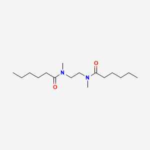 molecular formula C16H32N2O2 B14559263 N,N'-(Ethane-1,2-diyl)bis(N-methylhexanamide) CAS No. 61797-17-9