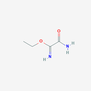 molecular formula C4H8N2O2 B14559289 Ethyl 2-amino-2-oxoethanimidate CAS No. 62179-50-4