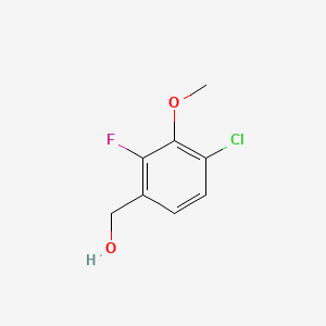 molecular formula C8H8ClFO2 B1455929 4-Chloro-2-fluoro-3-methoxybenzyl alcohol CAS No. 1323966-21-7