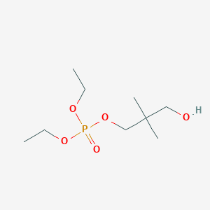 molecular formula C9H21O5P B14559297 Diethyl 3-hydroxy-2,2-dimethylpropyl phosphate CAS No. 62217-80-5