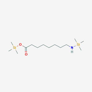 molecular formula C14H33NO2Si2 B14559298 Octanoic acid, 8-[(trimethylsilyl)amino]-, trimethylsilyl ester CAS No. 61853-72-3