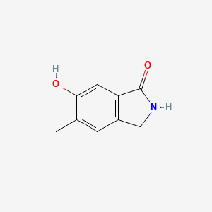 molecular formula C9H9NO2 B1455930 6-hydroxy-5-methyl-2,3-dihydro-1H-isoindol-1-one CAS No. 1138220-72-0
