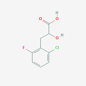 molecular formula C9H8ClFO3 B1455931 3-(2-Chloro-6-fluorophenyl)-2-hydroxypropanoic acid CAS No. 1181561-52-3
