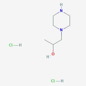 molecular formula C7H18Cl2N2O B1455932 1-Piperazin-1-ylpropan-2-ol dihydrochloride CAS No. 89910-53-2