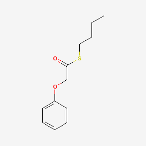 molecular formula C12H16O2S B14559328 S-Butyl phenoxythioacetate CAS No. 62170-10-9