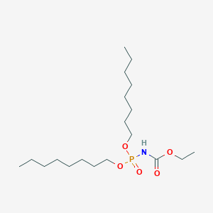 molecular formula C19H40NO5P B14559336 Ethyl [bis(octyloxy)phosphoryl]carbamate CAS No. 61670-37-9