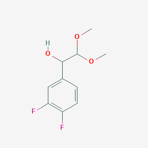 molecular formula C10H12F2O3 B1455935 1-(3,4-二氟苯基)-2,2-二甲氧基乙醇 CAS No. 1461708-78-0