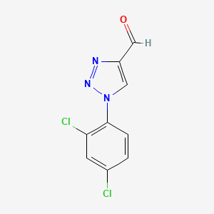 molecular formula C9H5Cl2N3O B1455936 1-(2,4-二氯苯基)-1H-1,2,3-三唑-4-甲醛 CAS No. 1423032-41-0