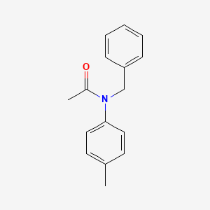 molecular formula C16H17NO B14559376 Acetamide, N-(4-methylphenyl)-N-(phenylmethyl)- CAS No. 61667-89-8