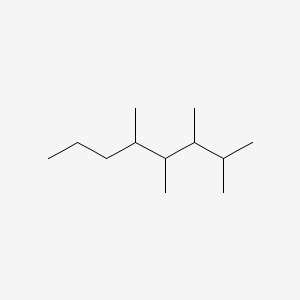 molecular formula C12H26 B14559444 2,3,4,5-Tetramethyloctane CAS No. 62199-27-3