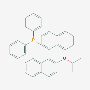molecular formula C35H29OP B145595 (R)-(2'-Isopropoxy-[1,1'-binaphthalen]-2-yl)diphenylphosphine CAS No. 137769-30-3