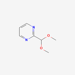 molecular formula C7H10N2O2 B1455953 2-(Dimethoxymethyl)pyrimidine CAS No. 90836-24-1