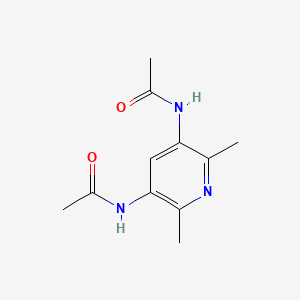 molecular formula C11H15N3O2 B14559541 N,N'-(2,6-Dimethylpyridine-3,5-diyl)diacetamide CAS No. 61830-27-1