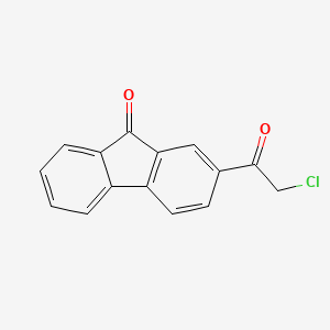 molecular formula C15H9ClO2 B14559550 2-(Chloroacetyl)-9H-fluoren-9-one CAS No. 62245-19-6