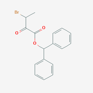 molecular formula C17H15BrO3 B14559726 Diphenylmethyl 3-bromo-2-oxobutanoate CAS No. 61964-75-8