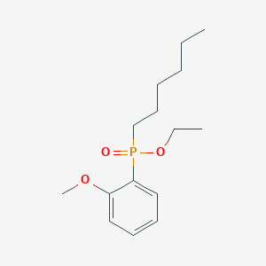 molecular formula C15H25O3P B14559730 Ethyl hexyl(2-methoxyphenyl)phosphinate CAS No. 61820-28-8